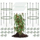 3-Pack Garden Tomato Trellis 54cm/102cm Adjustable Plant Support Tomato Cage
