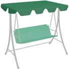 Replacement Canopy for Garden Swing Green 188/168x145/110 cm