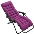 160 cm W x 50cm D Purple Garden Bench Cushion Sun Lounger Cushion