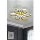 Modern Acrylic Petal LED Semi Ceiling Light