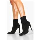 Pointed Toe Stiletto Sock Boots