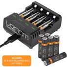 Rechargeable Battery Charging Dock plus 10 x AAA 500mAh Batteries