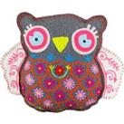 Hootie Owl Embroidered Ready Filled Cushion