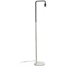 Talisman Black And Satin Floor Lamp With Solid Marble Base