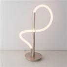 LED Table Lamp with on and off switch Flexible Adjustable Polycarbonate Light Matt Nickel