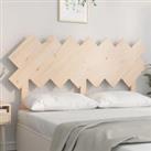 Bed Headboard 151.5x3x81 cm Solid Wood Pine