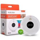 Mains Powered Interlinked Smoke Alarm with Built-in RF Module, 10 year Back-up Battery