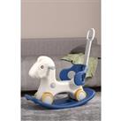 Kids 2-in-1 Plastic Ride-On Rocking Horse