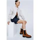 Real Suede Contrast Chelsea Boots