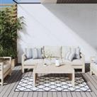 Outdoor Rug Navy and White 80x150 cm Reversible Design