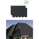 18Pcs Self-Adhesive Asphalt Shingles Bitumen Roofing with Asphalt Mastic Adhesive Tape