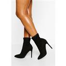 Wide Fit Stiletto Pointed Sock Boots