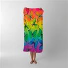 Multicoloured Butterfly Pattern Beach Towel