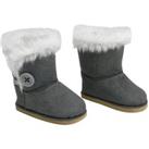 Sophia's 18" Dolls Boots in Grey, Baby Doll Shoes
