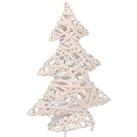 Wicker White Wash Christmas Tree
