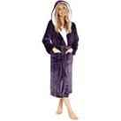 Soft Plush Hooded Dressing Gown