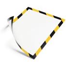 DURAFRAME Magnetic Signage Hazard Frame - 5 Pack - A4 Yellow & Black