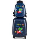 2PCS 12 16 ABS Kids Suitcase Backpack Luggage Set School Travel Lightweight