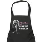 Ladies I'd Rather Be Drinking Whiskey Apron