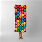 Brightly Colored Gum Balls Beach Towel