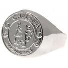 Silver Plated Crest Ring
