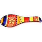 Classic Spanish Hand Painted Kitchen Dining Spoon Rest (L) 26cm Daisy Chains
