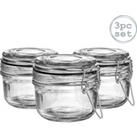 Glass Storage Jars - 125ml - Pack of 3
