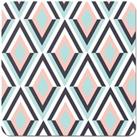 Zig Zag Abstract Pattern Coasters - Set of 4