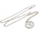 Silver Plated Crest Pendant And Chain