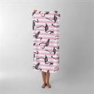 Pineapple Flamingo Beach Towel
