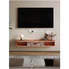 TV Stand Floating Wall Mounted TV Cabinet Shelves with Drawer