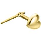 9ct Gold Domed Love Heart Andralok Hinged Nose Stud 4mm - JNS071
