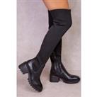 'Molly' Chunky Over The Knee Boots