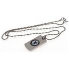Stainless Steel Crest Dog Tag And Chain