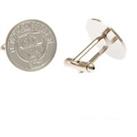 Crest Silver Plated Boxed Cufflinks