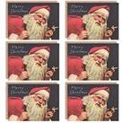 Christmas Cards Funny Santa Smoking Merry Christmas Set Xmas Blank Greeting Cards With Envelopes Pack of 6