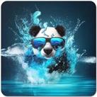 Panda With Glasses Splashart Water Coasters - Set of 4