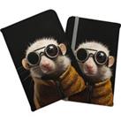 Realistic Doormouse with Glasses Passport Cover