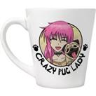 Crazy Pug Lady Latte Mug