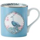 Peacock Straight-Sided Porcelain Mug, 280ml