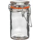 Glass Storage Jar 70ml Orange Seal