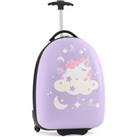 16 Kids Carry On Luggage Rolling Portable Travel Hard Shell Suitcase W/ Wheels
