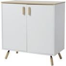 Modern Accent Storage Cabinet with Dual Doors