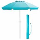 2M Patio Beach Umbrella Portable Sunshade Umbrella UPF 50+ with Sand Anchor