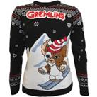 Skiing Gizmo Knitted Christmas Jumper