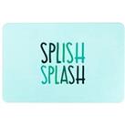 Splish Splash Aqua Blue Stone Non Slip Bath Mat