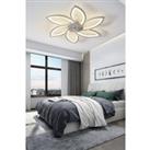 66W Modern Flower Shape Ceiling Fan with Light