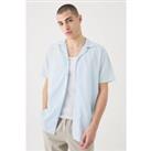 Short Sleeve Revere Linen Shirt