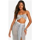 Knitted Twist Front Bandeau Top