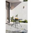 Garden Steel and Tempered Glass Dining Table